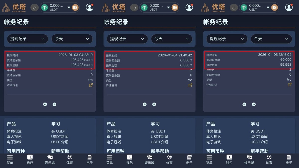 優塔娛樂城詐騙是同行抹黑還是事實？看老玩家出金紀錄就知道答案